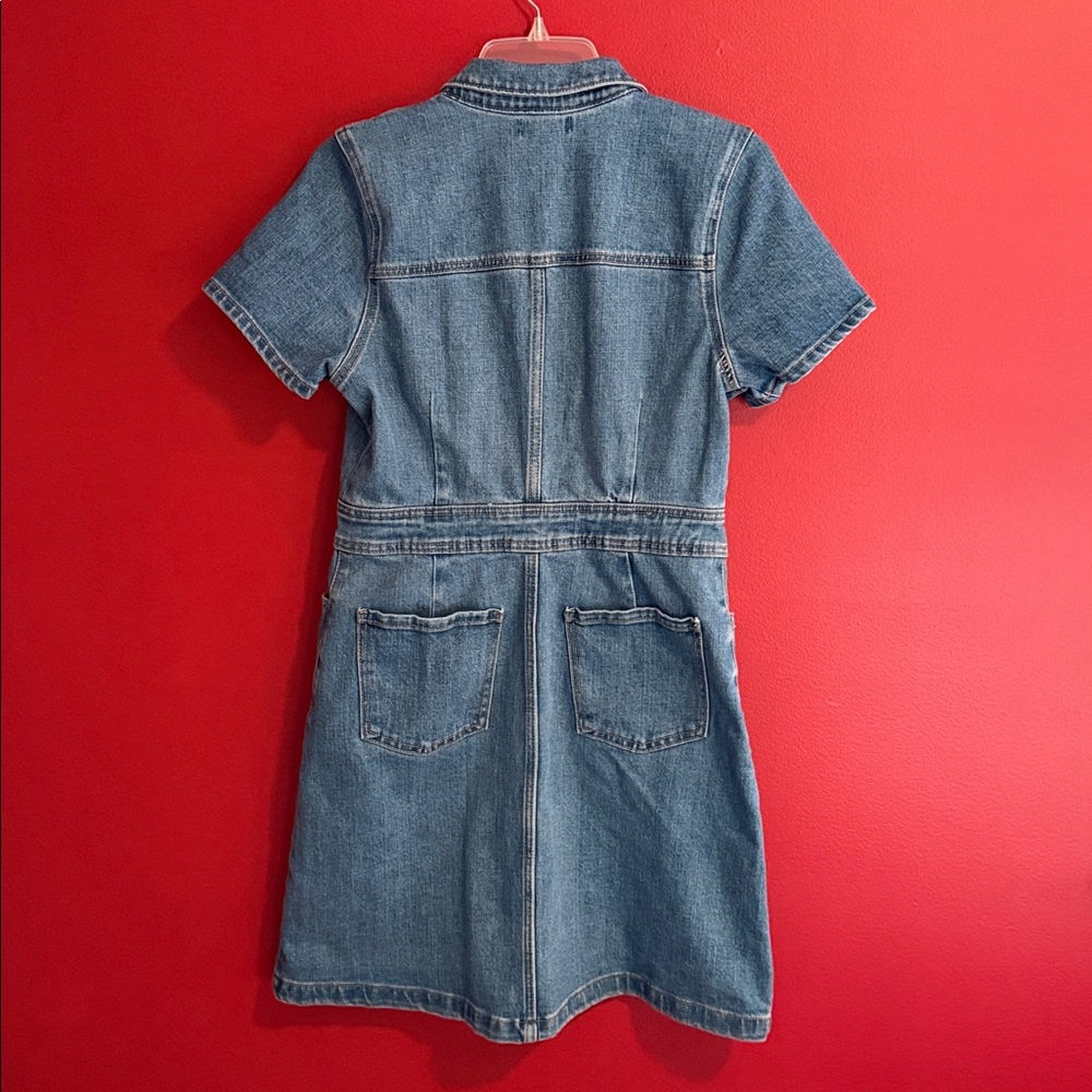 NWT Draper James Denim Fitted Shirt Dress Sz 10 - Picture 5 of 7